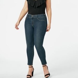 Justfab booty lifter ankle grazer jeans
